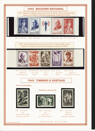 1849-1944, Collection de France très joliment montée