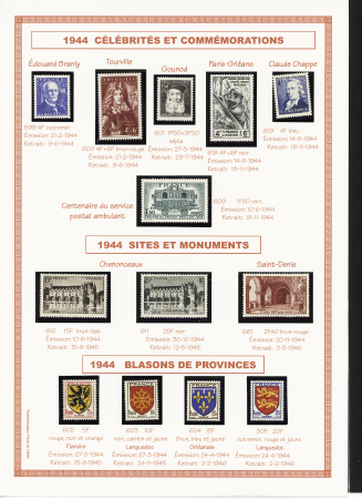 1849-1944, Collection de France très joliment montée