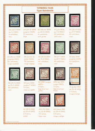 1849-1944, Collection de France très joliment montée
