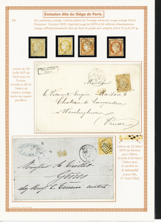 1849-1944, Collection de France très joliment montée
