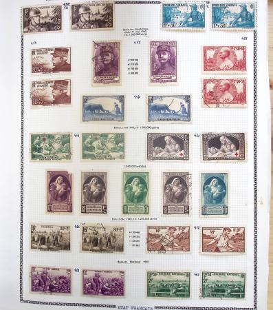 1731-1999 Collection de France rangé par thématique, commençant par la classeurs sur ST. Amand, révolution, puis la section classique avec N°6