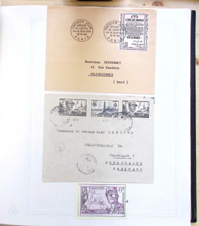 1731-1999 Collection de France rangé par thématique, commençant par la classeurs sur ST. Amand, révolution, puis la section classique avec N°6