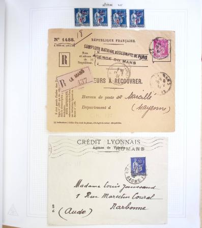 1731-1999 Collection de France rangé par thématique, commençant par la classeurs sur ST. Amand, révolution, puis la section classique avec N°6