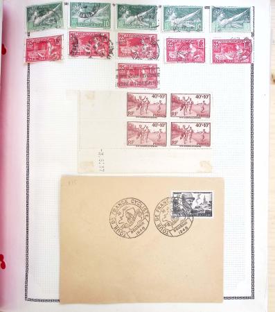 1731-1999 Collection de France rangé par thématique, commençant par la classeurs sur ST. Amand, révolution, puis la section classique avec N°6