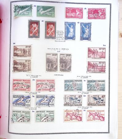 1731-1999 Collection de France rangé par thématique, commençant par la classeurs sur ST. Amand, révolution, puis la section classique avec N°6