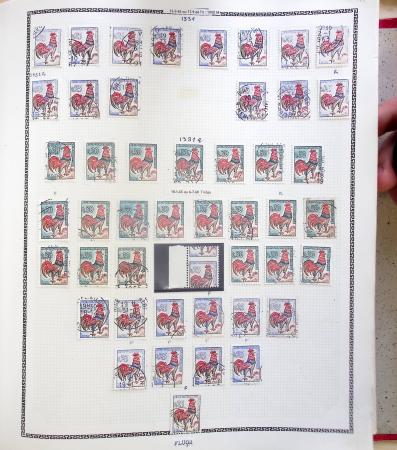 1731-1999 Collection de France rangé par thématique, commençant par la classeurs sur ST. Amand, révolution, puis la section classique avec N°6