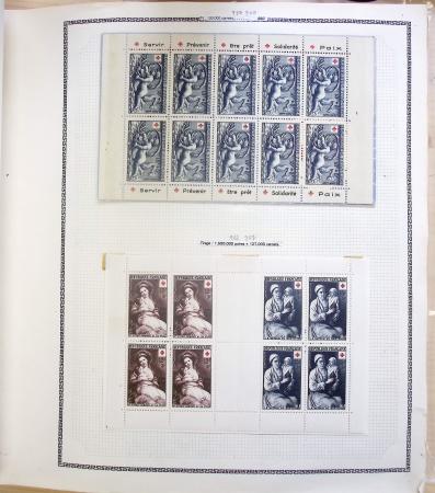 1731-1999 Collection de France rangé par thématique, commençant par la classeurs sur ST. Amand, révolution, puis la section classique avec N°6