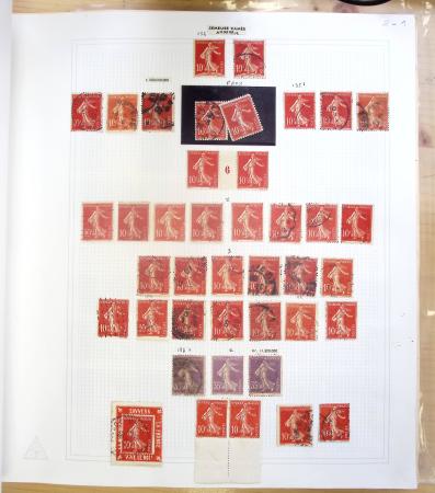 1731-1999 Collection de France rangé par thématique, commençant par la classeurs sur ST. Amand, révolution, puis la section classique avec N°6