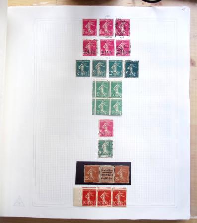 1731-1999 Collection de France rangé par thématique, commençant par la classeurs sur ST. Amand, révolution, puis la section classique avec N°6