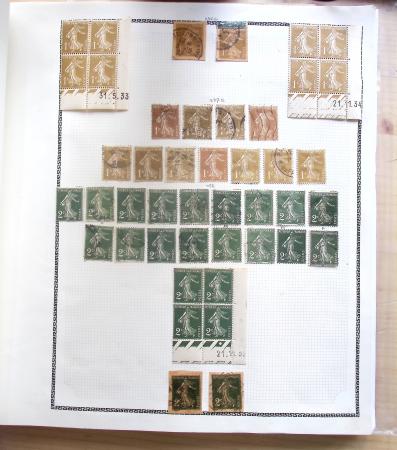 1731-1999 Collection de France rangé par thématique, commençant par la classeurs sur ST. Amand, révolution, puis la section classique avec N°6