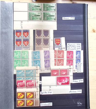1731-1999 Collection de France rangé par thématique, commençant par la classeurs sur ST. Amand, révolution, puis la section classique avec N°6