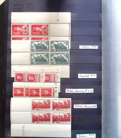 1731-1999 Collection de France rangé par thématique, commençant par la classeurs sur ST. Amand, révolution, puis la section classique avec N°6