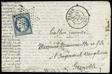 LE GENERAL UHRICH n°37 20c bleu, obl. étoile et  CàD