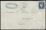 N°44A 20c bleu obl. GC 2615 (Nay, Basses-Pyrénées)