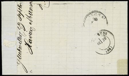1866-1871, Sélection de 5 lettres dont n°20 seul, n°20