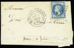 N°29A 20c bleu obl. losange EU et CàD Exposition Universelle Postes 7 août 1867