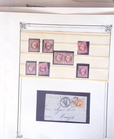 1852-1960 Lot de France mixe, dont classique en quantité multiple avec obl, dont N°25/26 en bloc de 4 * sections timbres publicitaires, fiscaux, colis postaux. Belle découverte en perspective