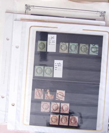 1852-1960 Lot de France mixe, dont classique en quantité multiple avec obl, dont N°25/26 en bloc de 4 * sections timbres publicitaires, fiscaux, colis postaux. Belle découverte en perspective