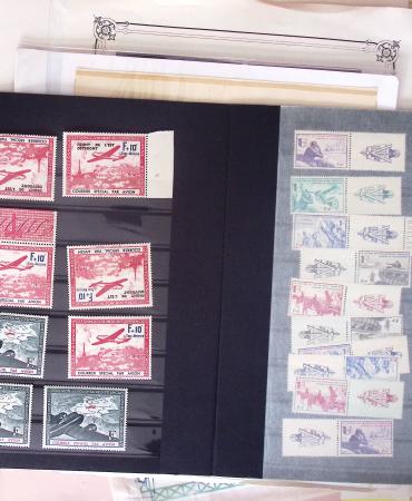 1852-1960 Lot de France mixe, dont classique en quantité multiple avec obl, dont N°25/26 en bloc de 4 * sections timbres publicitaires, fiscaux, colis postaux. Belle découverte en perspective