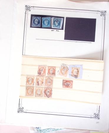 1852-1960 Lot de France mixe, dont classique en quantité multiple avec obl, dont N°25/26 en bloc de 4 * sections timbres publicitaires, fiscaux, colis postaux. Belle découverte en perspective