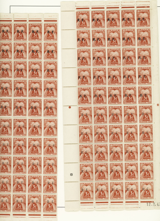1944, Importante collection de timbres de la libération