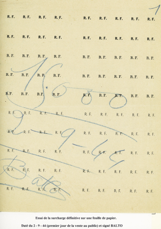 1944, Importante collection de timbres de la libération