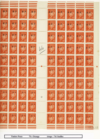 1944, Importante collection de timbres de la libération
