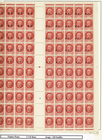 1944, Importante collection de timbres de la libération