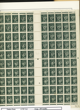 1944, Importante collection de timbres de la libération