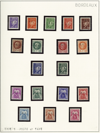 1944, Importante collection de timbres de la libération