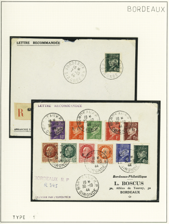 1944, Importante collection de timbres de la libération