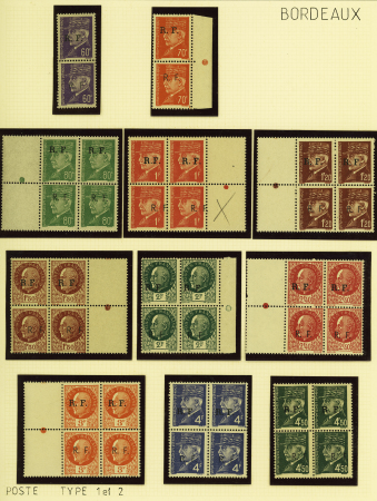 1944, Importante collection de timbres de la libération