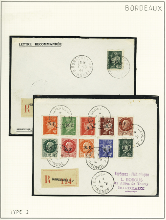 1944, Importante collection de timbres de la libération
