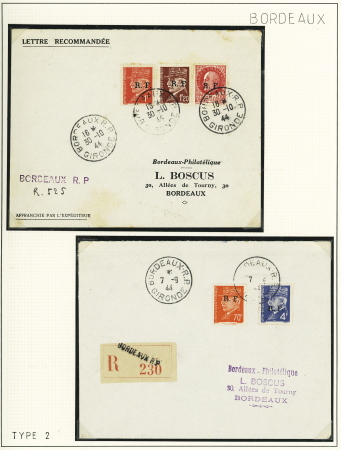 1944, Importante collection de timbres de la libération