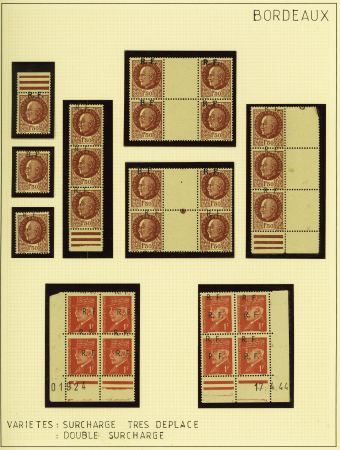 1944, Importante collection de timbres de la libération