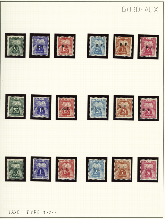 1944, Importante collection de timbres de la libération
