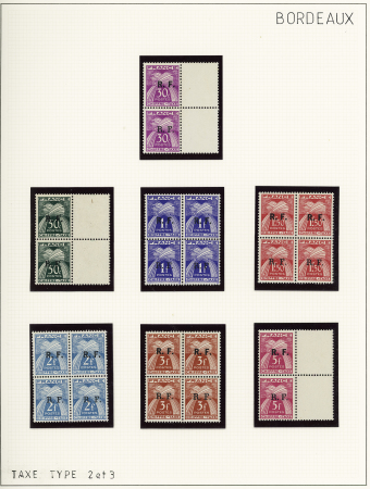 1944, Importante collection de timbres de la libération