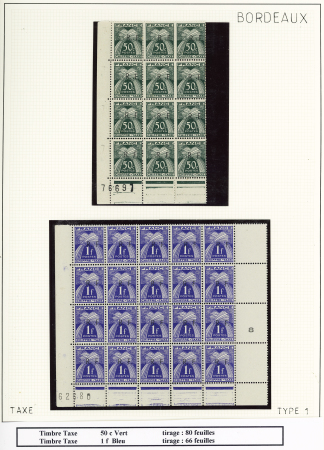 1944, Importante collection de timbres de la libération