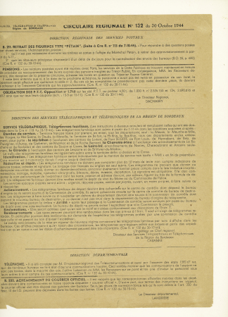 1944, Importante collection de timbres de la libération