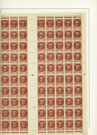 1944, Importante collection de timbres de la libération