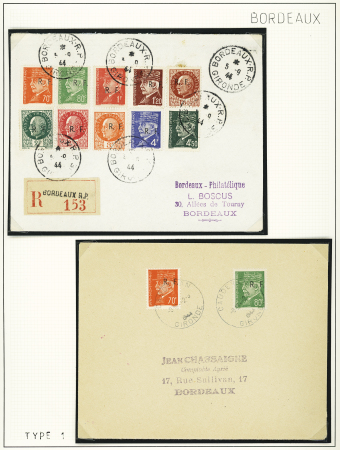 1944, Importante collection de timbres de la libération