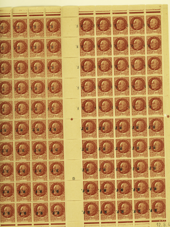 1944, Importante collection de timbres de la libération