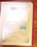 1929-1984 Classeur de lettres avec des cartes du N°354/355 en quantité multiples, dont lettre de guerre, censure, premier vol, LVF. A voir absolument