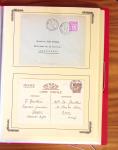1929-1984 Classeur de lettres avec des cartes du N°354/355 en quantité multiples, dont lettre de guerre, censure, premier vol, LVF. A voir absolument