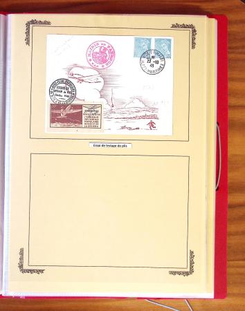 1929-1984 Classeur de lettres avec des cartes du N°354/355 en quantité multiples, dont lettre de guerre, censure, premier vol, LVF. A voir absolument