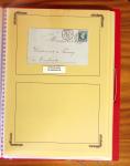 1929-1984 Classeur de lettres avec des cartes du N°354/355 en quantité multiples, dont lettre de guerre, censure, premier vol, LVF. A voir absolument