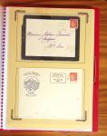 1929-1984 Classeur de lettres avec des cartes du N°354/355 en quantité multiples, dont lettre de guerre, censure, premier vol, LVF. A voir absolument