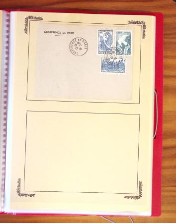 1929-1984 Classeur de lettres avec des cartes du N°354/355 en quantité multiples, dont lettre de guerre, censure, premier vol, LVF. A voir absolument