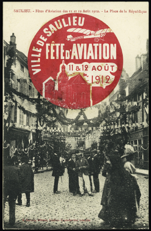 CP avec vignette spéciale rouge (grand format) "Vi