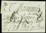 Lettre de 1791 pour Port au Prince avec MP "Bayonn